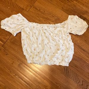 Brandy Melville Rose Print top